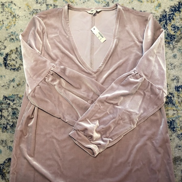 NWT! Madewell velvet balloon-sleeve dress sz S - Picture 3 of 5